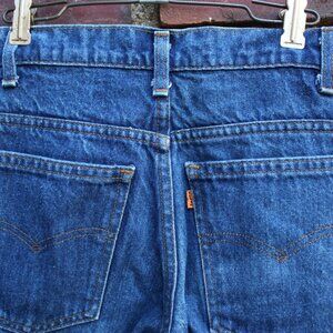 Vintage 70's Orange Tab Levi Flare Jeans